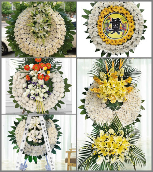 安徽六安市金安区清水河街道清水河村花圈速递